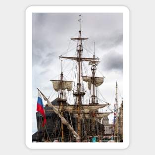 Tall ship. Sticker